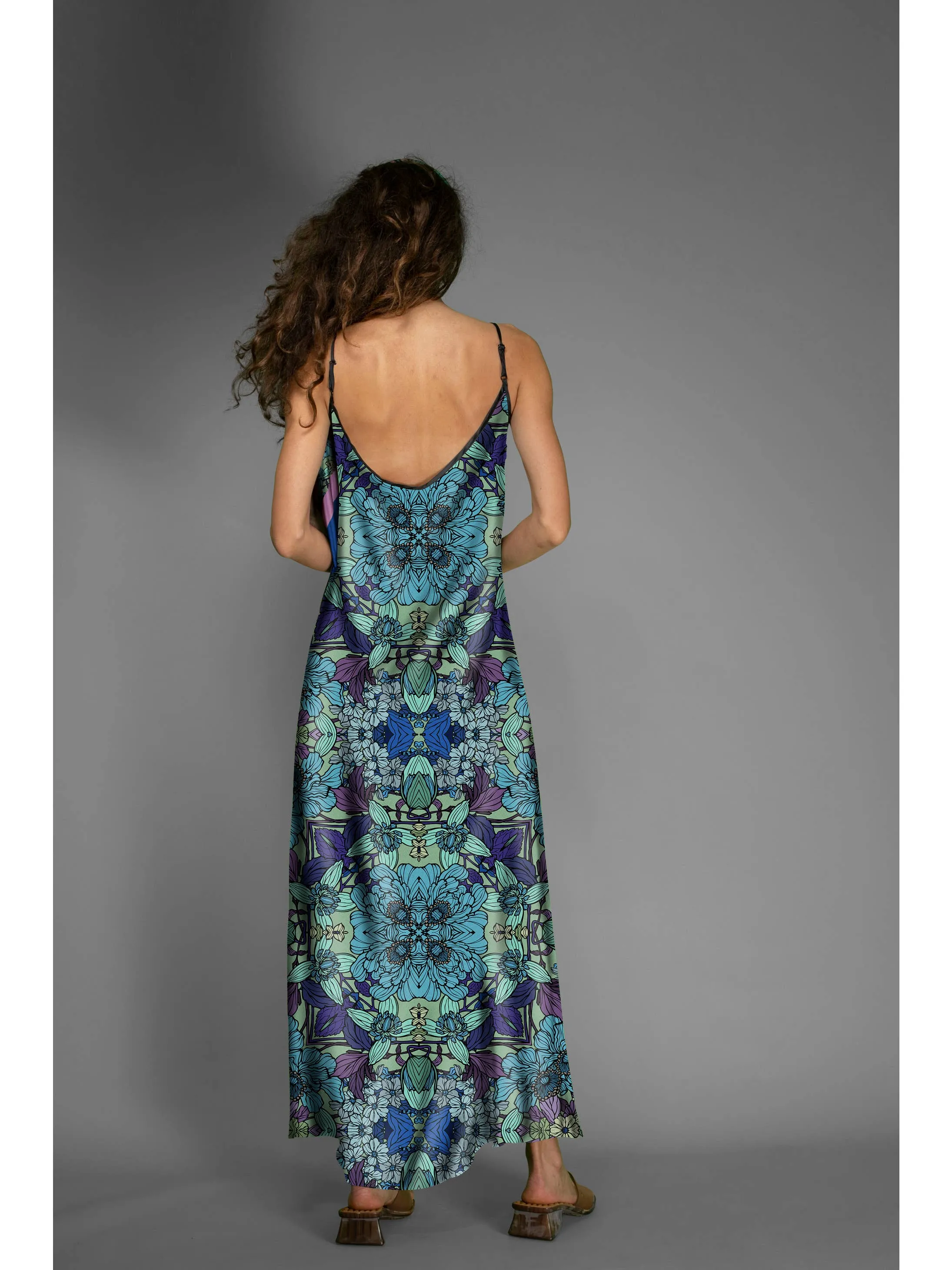 Nuvola Satin Bohemian Dress