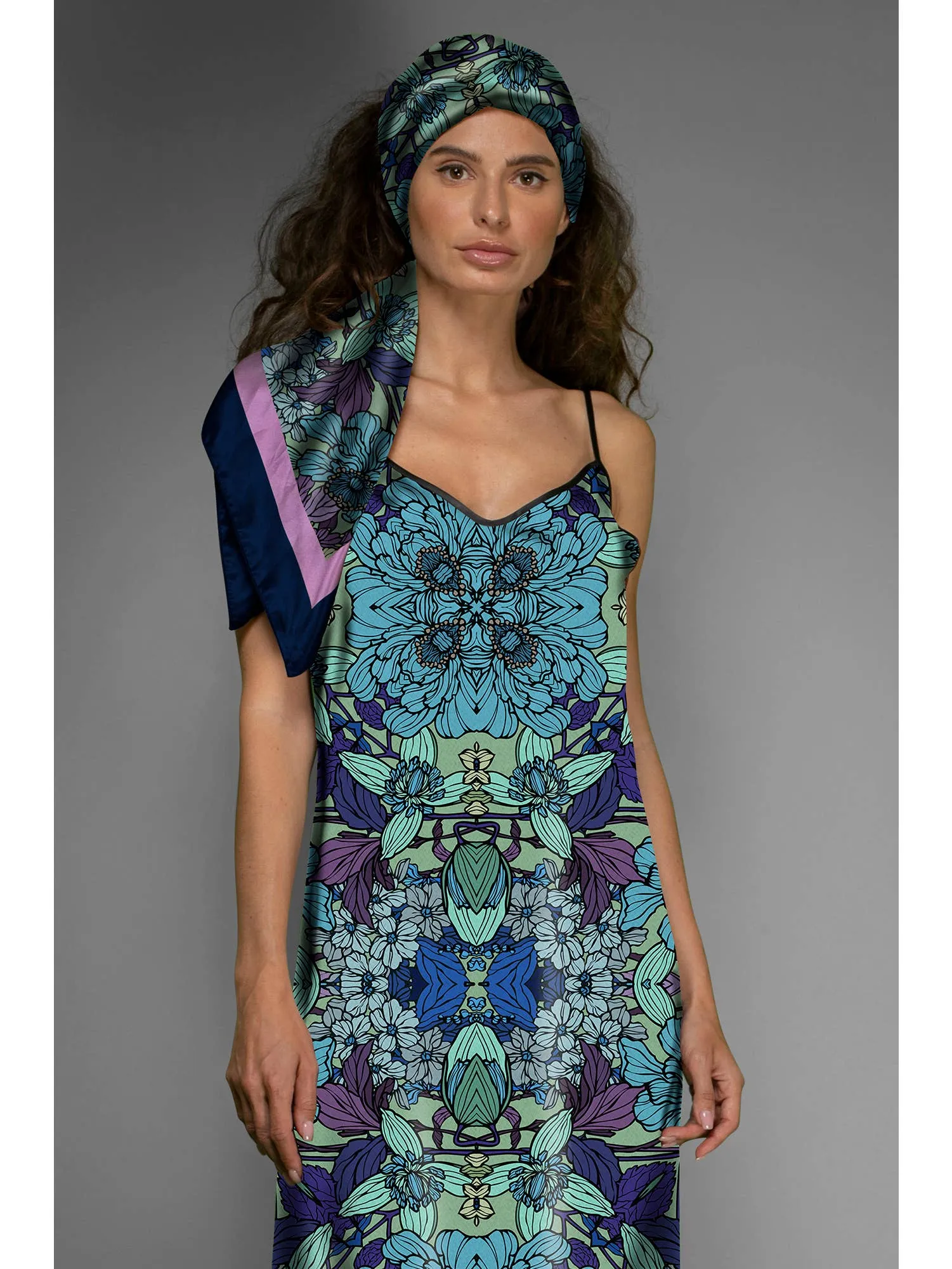 Nuvola Satin Bohemian Dress