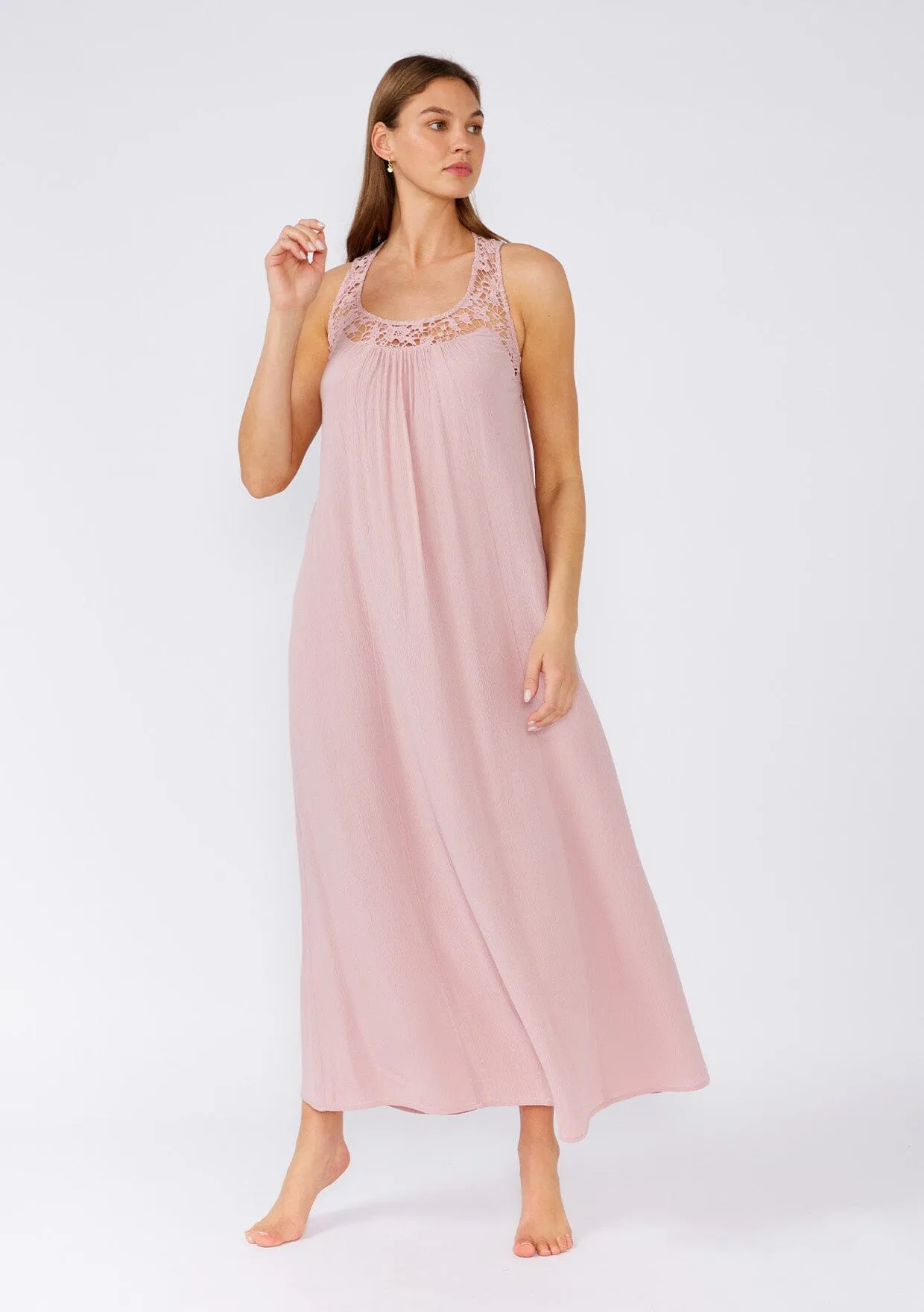 Odessa Crochet Maxi Dress