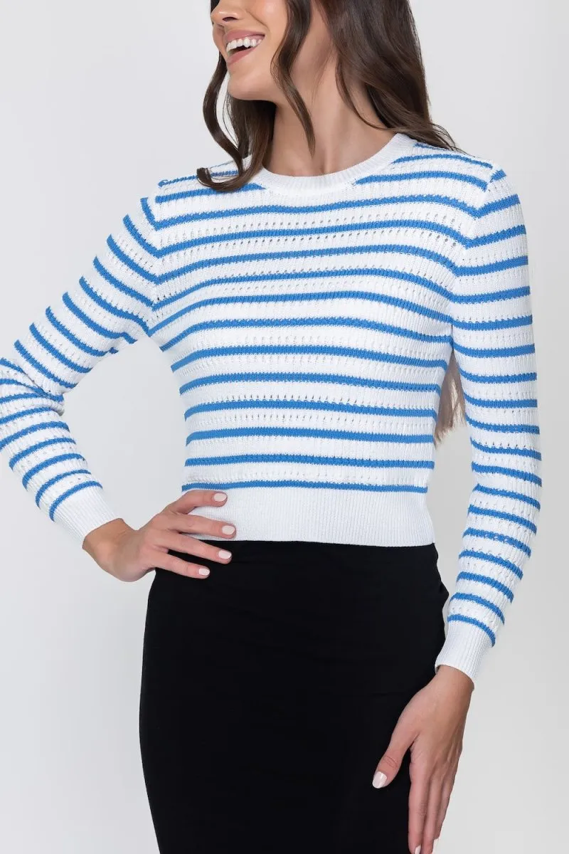 PAIGE TOP (BLUE STRIPE)