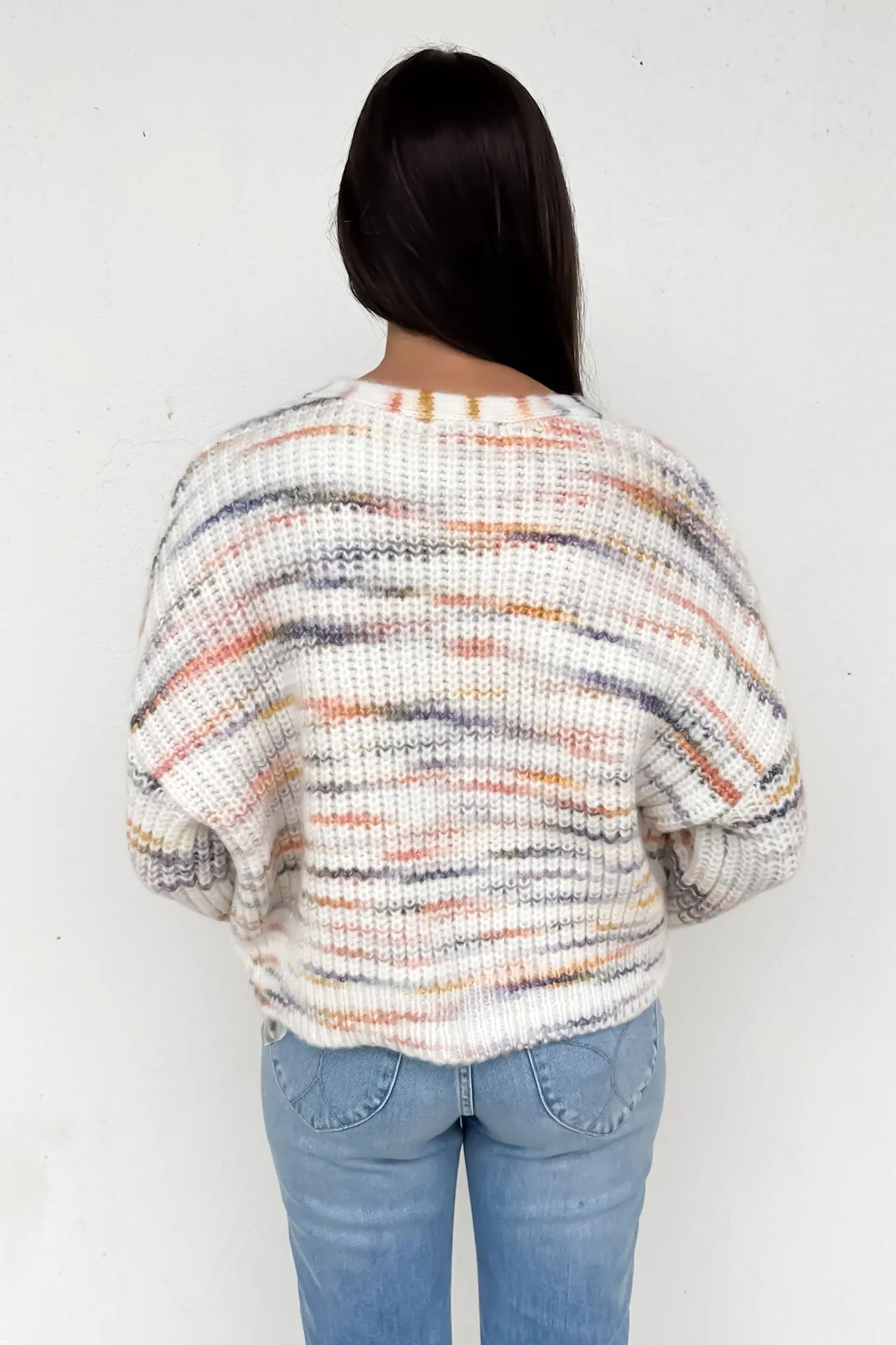 Pepper Space Cardi Rainbow Marle