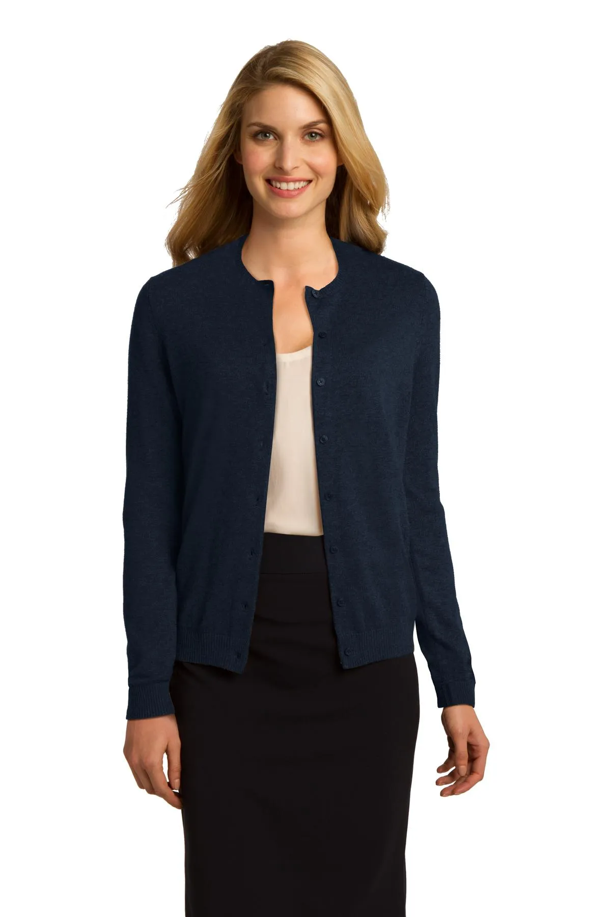 Port Authority Ladies Cardigan Sweater. LSW287