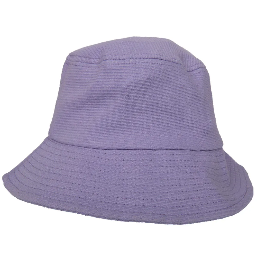 Purple Corded Wholesale Bucket Hat