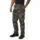 Rothco Relaxed Fit Zipper Fly BDU Pants / Black Camo