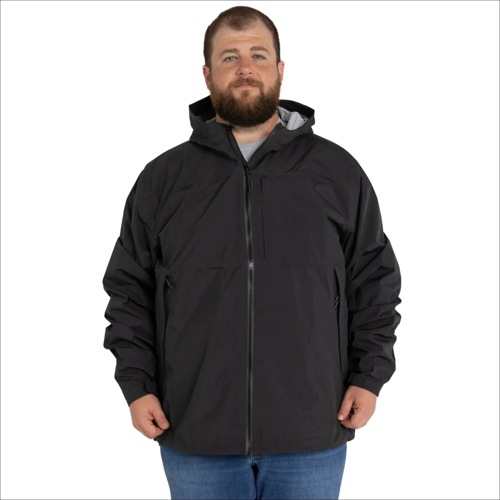 Snow Country Outerwear Men’s Big Rain Jacket Rugged Rainier Windbreaker  2XL-7XL