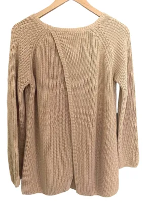 Soft Autumn Sand Split-Back Sweater