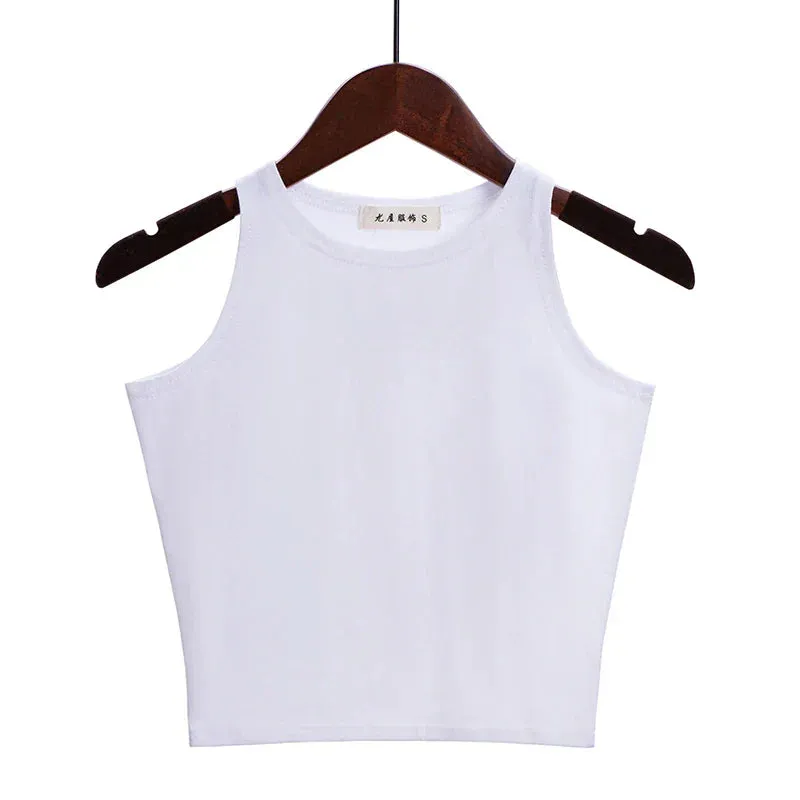 Solid Color Cotton Tank Top