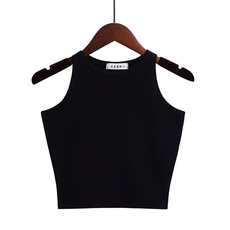 Solid Color Cotton Tank Top