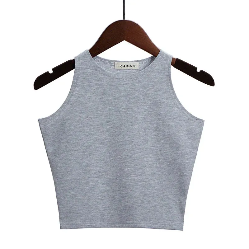 Solid Color Cotton Tank Top