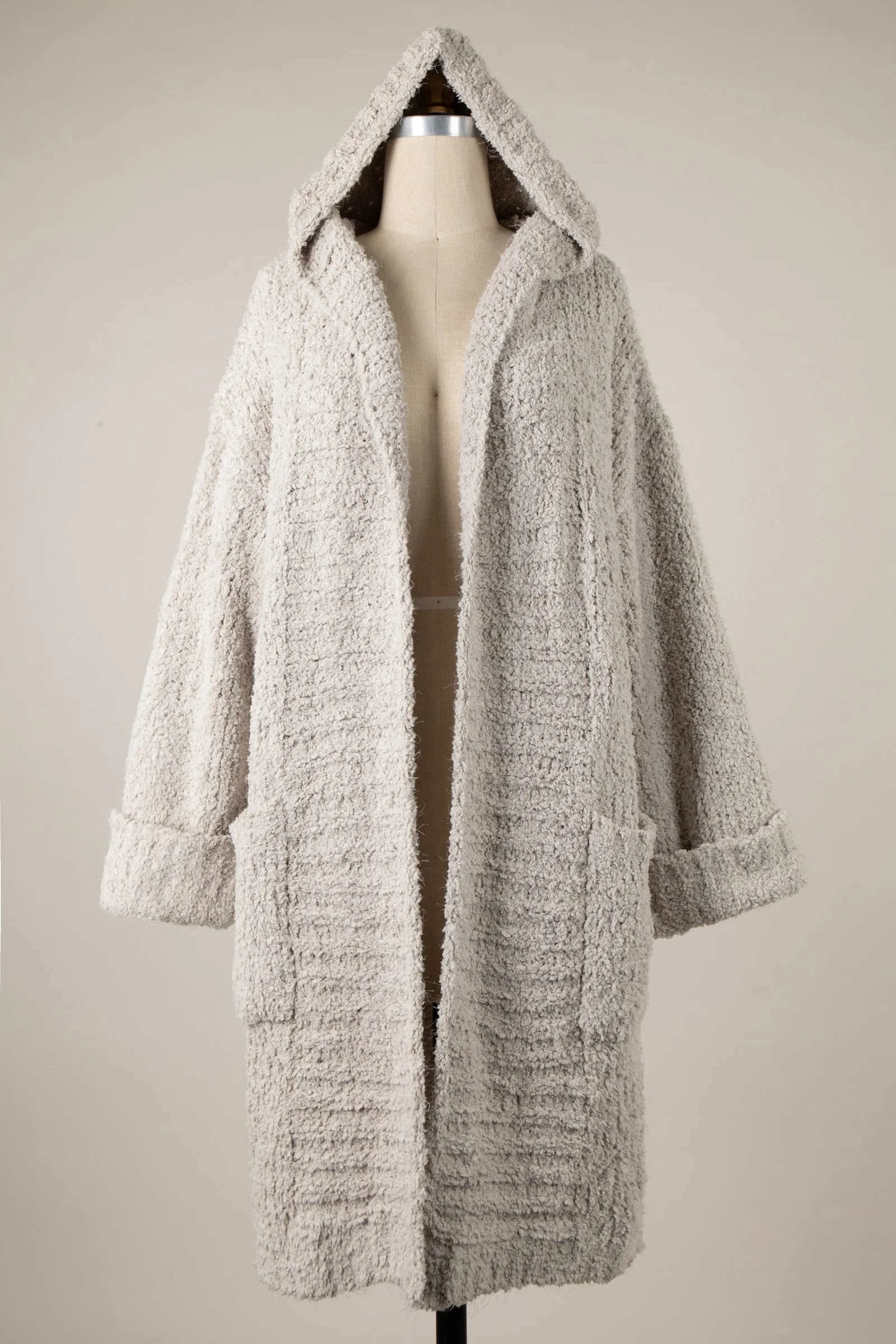 Super Fluffy Soft Winter Cardigan With Hood