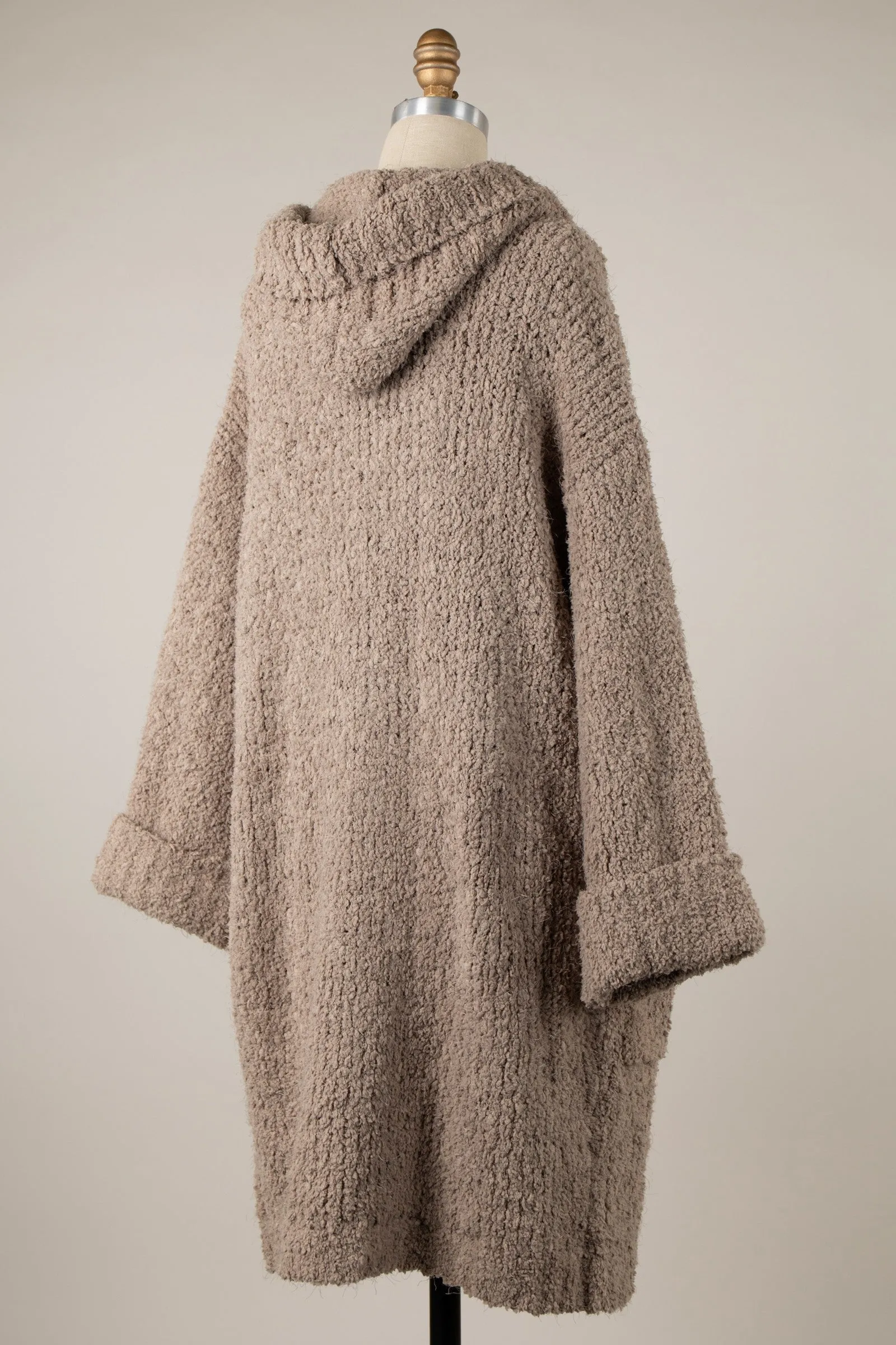 Super Fluffy Soft Winter Cardigan With Hood