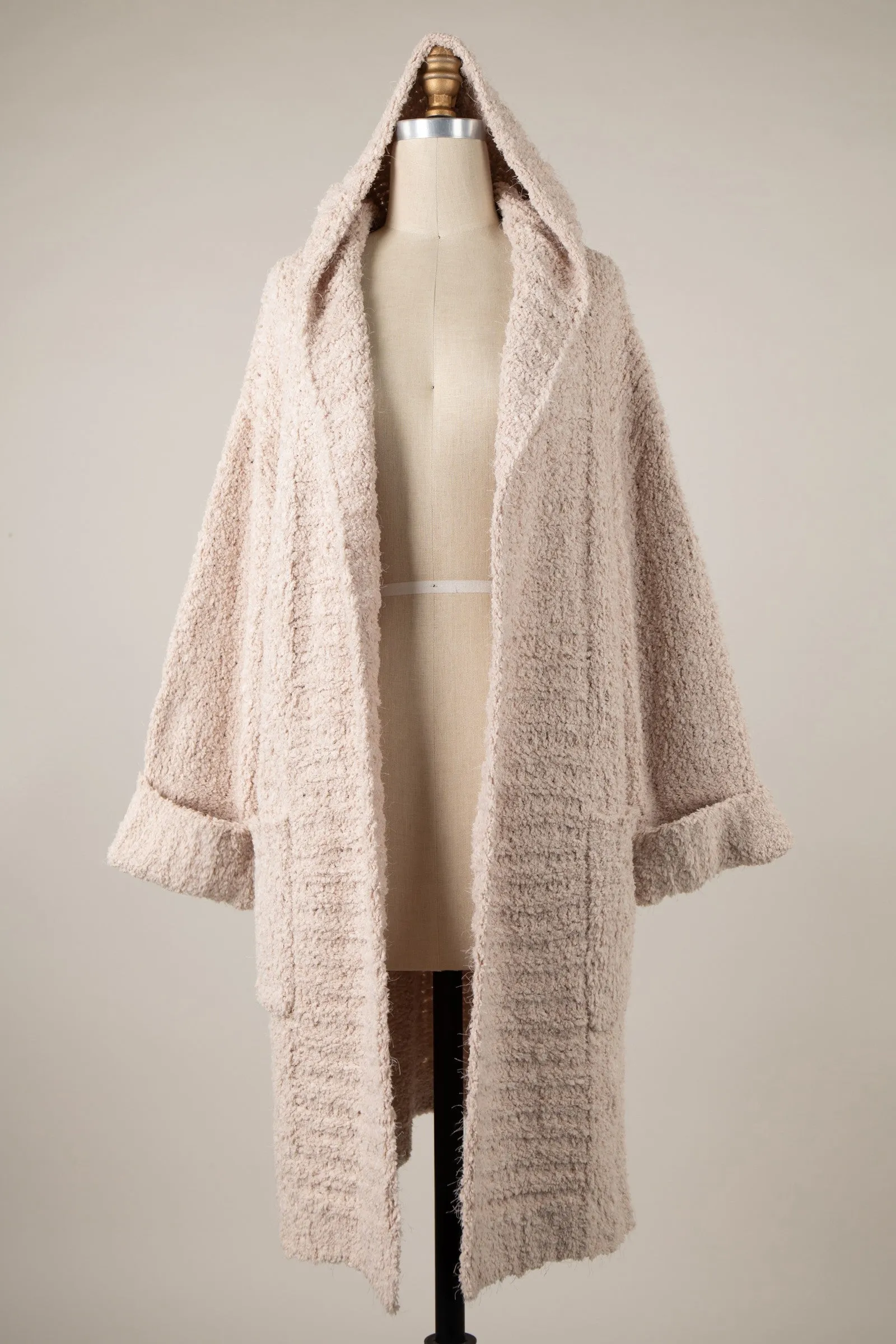 Super Fluffy Soft Winter Cardigan With Hood