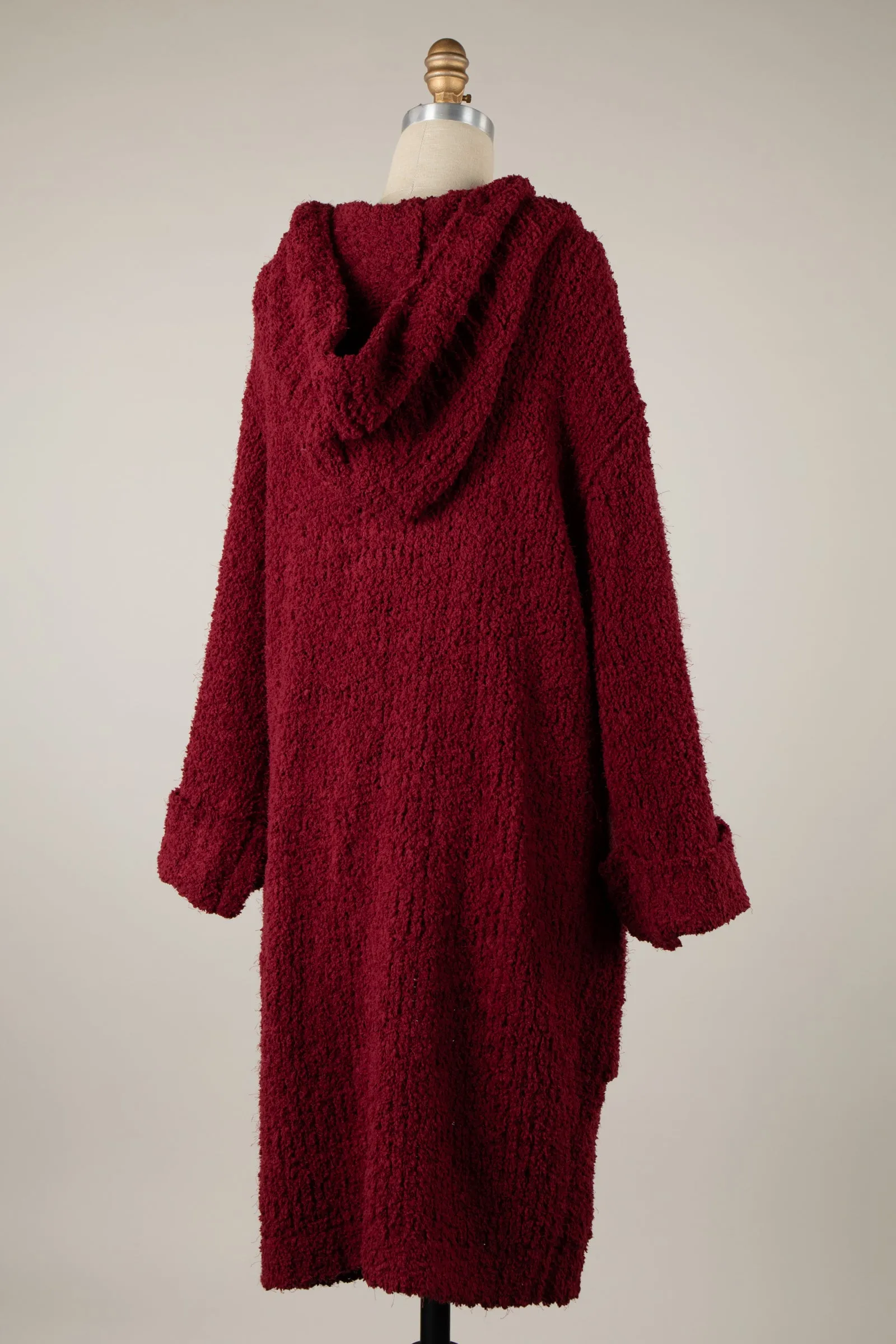 Super Fluffy Soft Winter Cardigan With Hood