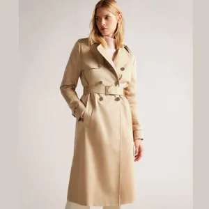 Ted Baker Robbii Lightweight Showerproof Trench Coat Beige