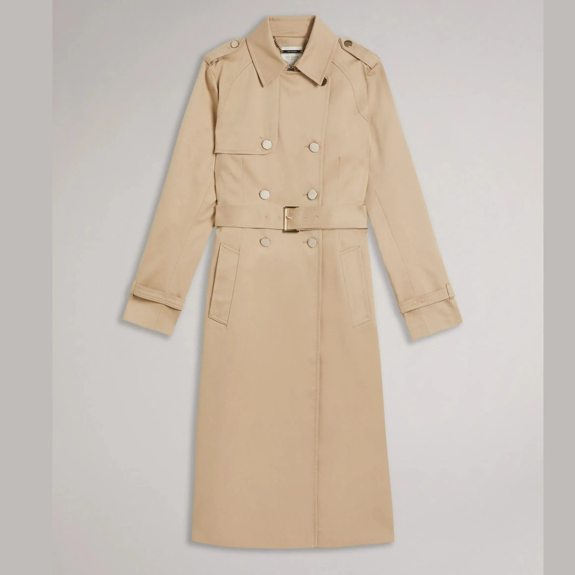 Ted Baker Robbii Lightweight Showerproof Trench Coat Beige