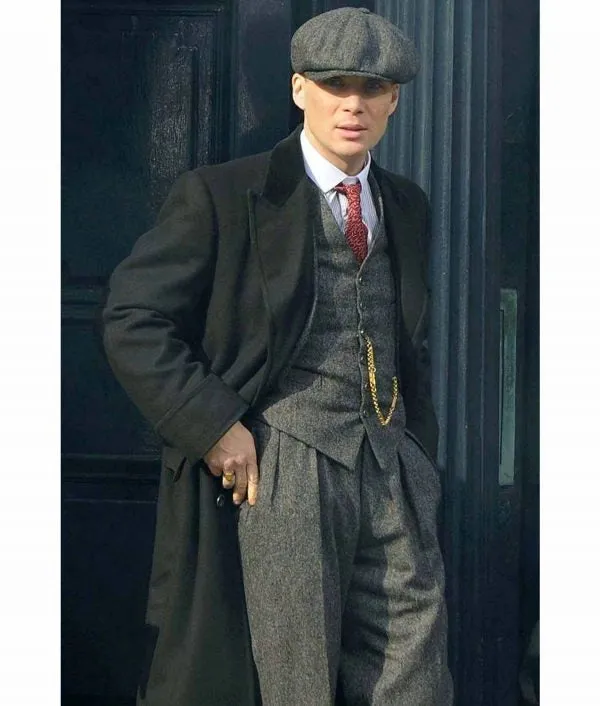 TV Series Peaky Blinders Cillian Murphy Black Long Trench Coat