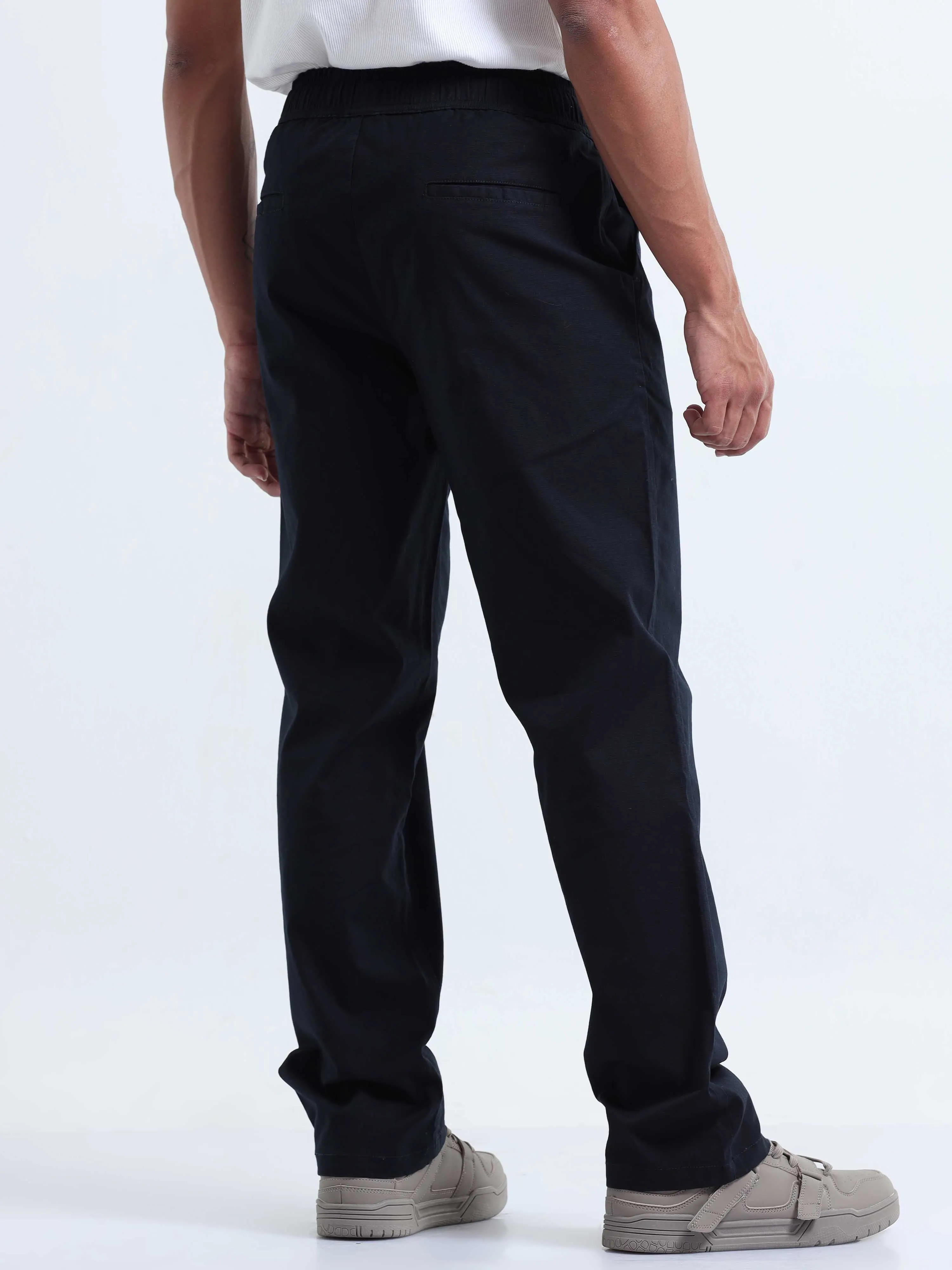 Verve Structural Navy Relaxed Pants