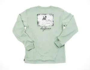 Vintage LS Cotton Tee - Surfing Dog