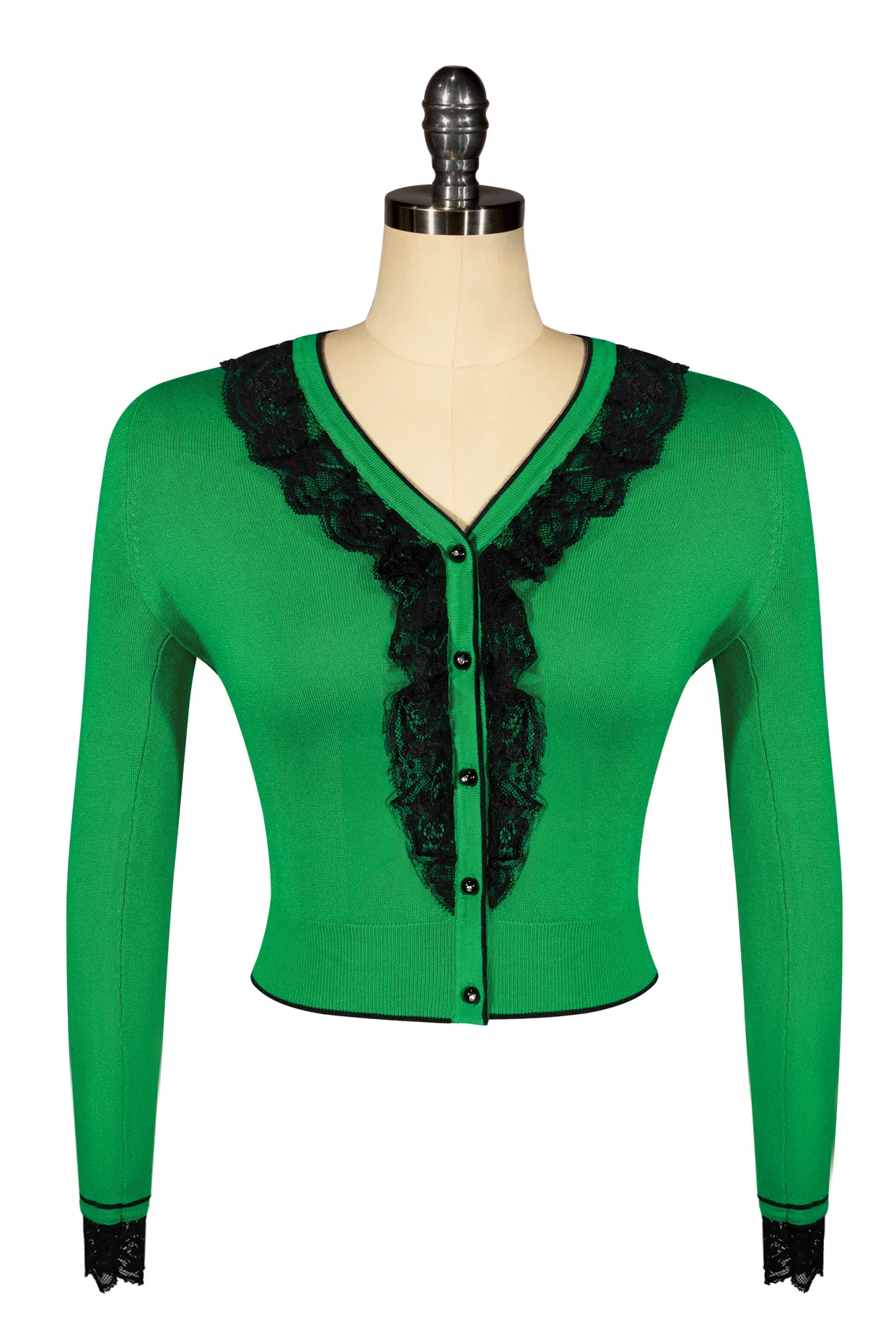 Virtuoso Long Sleeve Cardigan (Emerald Green)