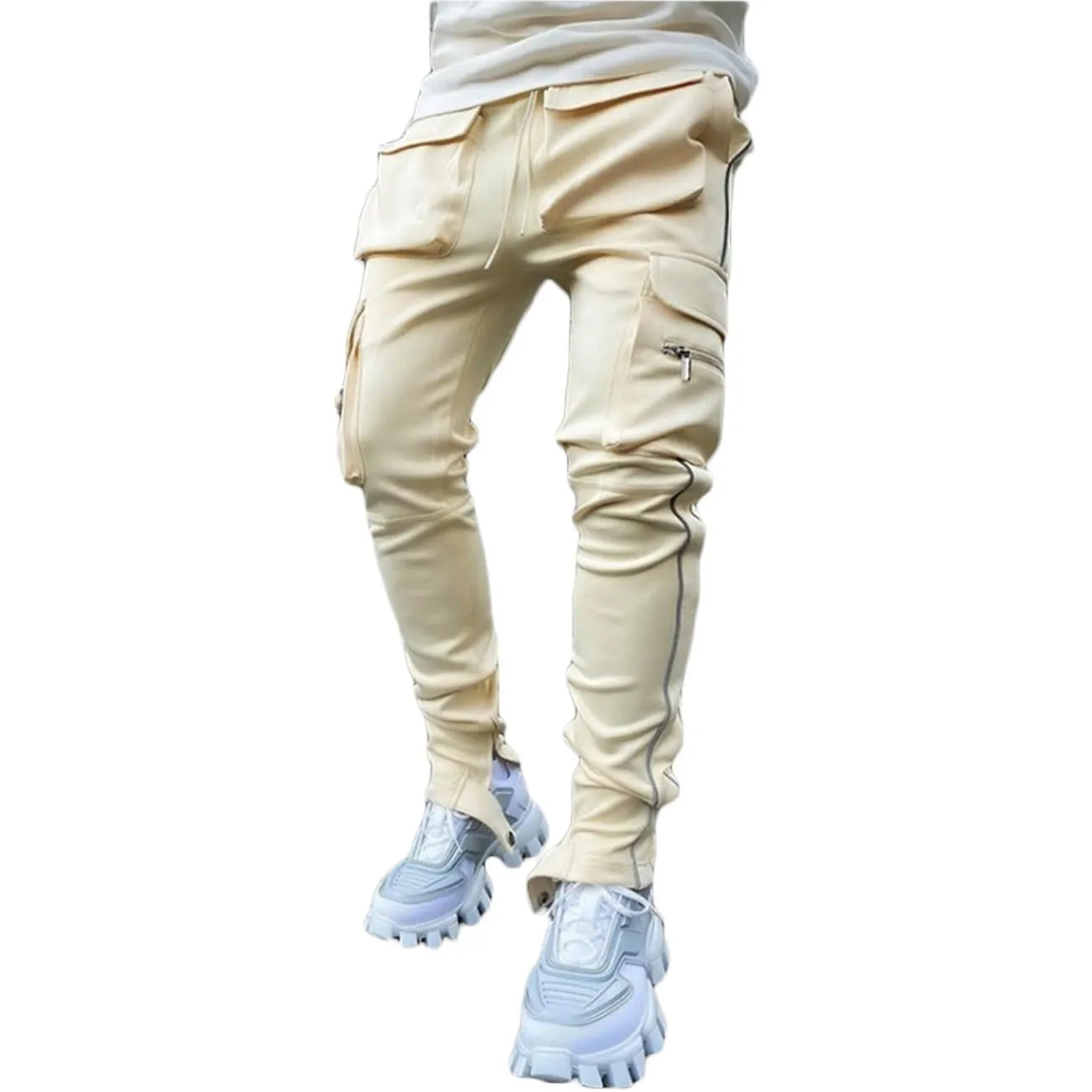 WLS Function Reflective Strip Multi Pockets Pants