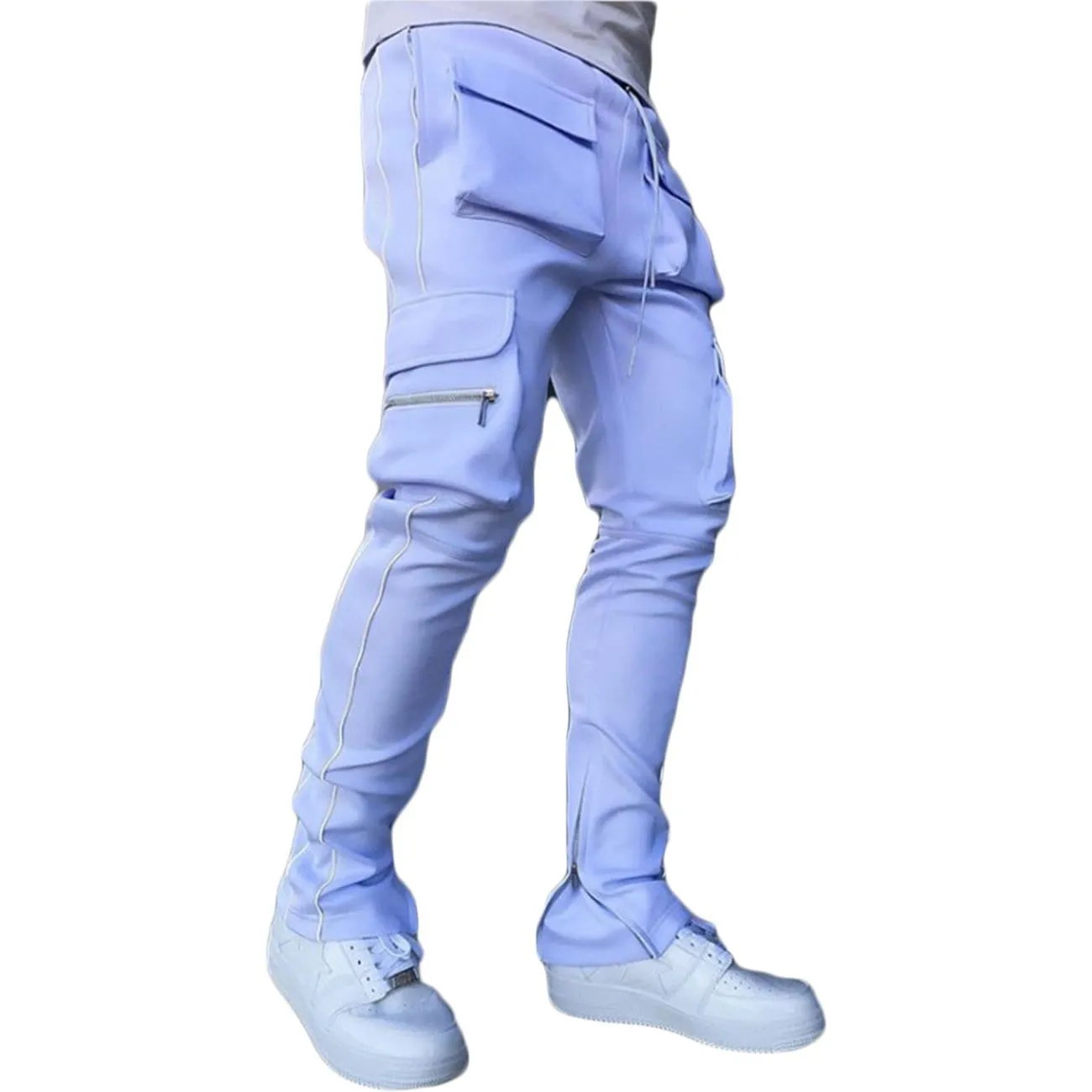 WLS Function Reflective Strip Multi Pockets Pants