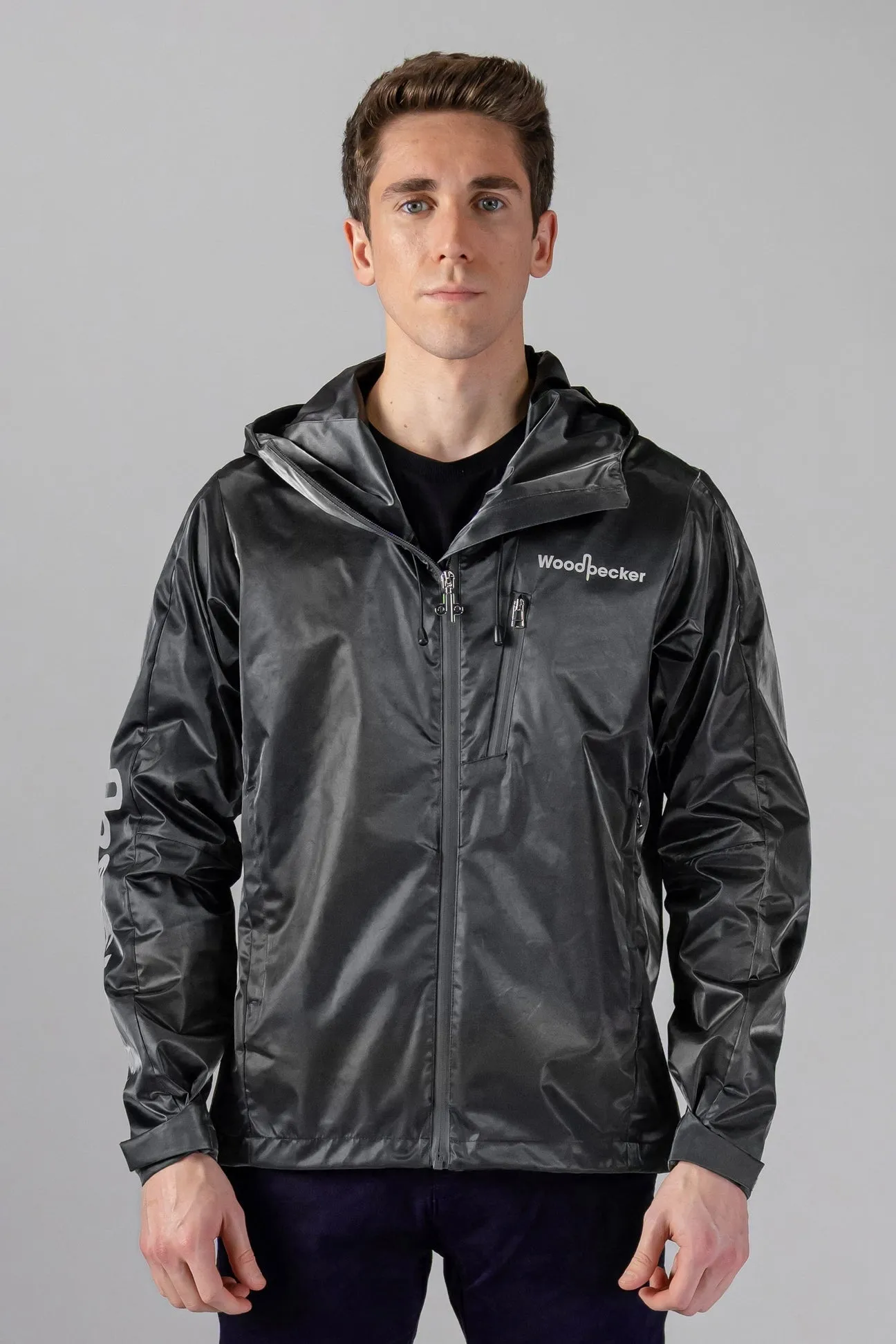 WOODPECKER MEN'S WIND SHELL - BLACK DIAMOND