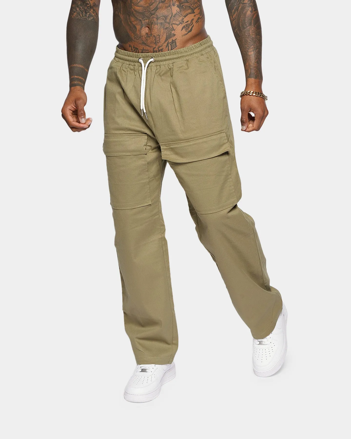 XXIII Arien Military Cargo Pants Beige