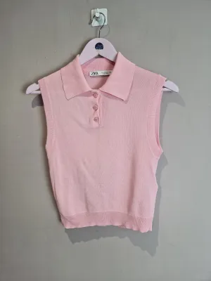 Zara pink sleeveless top - Small